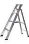 Dual Purpose Aluminium 4 Step Ladder-Heavy Duty, 250 lbs Capacity, Slip-Resistant Steps, Safety Lock, Compact Size