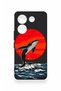 Tecno Camon 20 Pro Compatible Red Sun Whale Pattern Silicone Case - 2