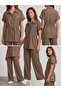 Short Sleeve Trouser Suit - 2
