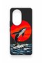 Honor 200 Pro 5g Compatible Red Sun Whale Pattern Silicone Case - 2