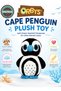 ORBYS Cape Penguin Plush Toy, Soft Black & White Stuffed Animal with Sparkly Blue Eyes, Beak and Feet, 16 x 11 x 9 cm, Suitable from 0+ Months