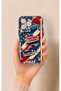 iPhone 14 Pro Max Compatible American Chevrolet Patterned Silicone Case
