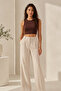 Women's 92% Cotton Crew Neck Sleeveless Crop Tank Top - Stretchy & Soft Texture