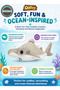ORBYS Hammerhead Shark Plush Toy, Soft Grey Ocean Stuffed Animal with Realistic Shark-Inspired Design, Compact 18 cm Cuddly Gift for Kids, Suitable from 0+ Months - 4