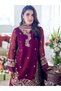 Maroon Heavy French Crepe Embroidered Palazzo Suit Set - FFT6886 | Maroon-Size:M-38-Inches - 3