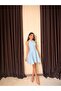 Women's Halter Neck Flounce Mini Dress - 4