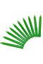 Taper Candles Green Color 10Pcs Long Candles 1.8cm Round x 19cm Long Unscented Candles
