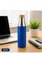 Sustainable Stainless Steel Water Bottle with Bamboo Lid and Silicone Sleeve – Eco-Friendly Reusable Insulated Sports Bottle for Travel, Gym, Office & Outdoor Use - 4