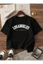 Boy's 3-Pack Summer Los Angeles New York Combed Cotton T-Shirt (Baby Blue-Black-White) - 4