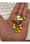 7 mm Gold Square Plastic Strut Stone 50 Pcs - 2