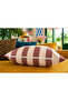 Punch Embroidered Throw Pillow Cover - 43*43 cm - Mocha Letter H - Pnk001 - 3