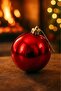 Christmas Tree Ornament Bright Red Cici Ball 20 cm - 6