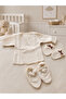 10-Pack Hospital Discharge 100% Organic Cotton Muslin Fabric with Embroidered Embossed Patterns and Rabbit Details - 3