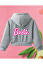 Girls' Hooded Barbie Printed Jacket