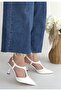 Tula White Patent Leather Heeled Shoes