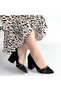 Rewin Black Leather Heeled Shoes - 4