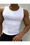 Men's Halter Neck Slimfit Corded Fabric Athlete Stretch Fabric Athlete - 2
