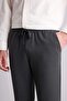 Cotton Regular Fit Elastic Waist Straight Short Leg Trousers C6022Ax26Au - 4