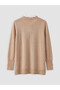 Vizyon New Season Beige Ruffled High Collar Women's Knitwear Sweater - 7