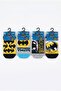 Licensed Batman 4-Pack Boys Booties Socks Cotton Socks Daily Socks Gift Socks Superhero Socks School Socks Bm22852 - 2