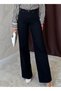 Women's Jeans Trousers High Waist Ripped Detailed Wide Leg - 3