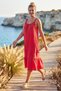 Narçiçeği Strapless Collar Skirt with Ruffles and Knitted Straps Casual Muslin Woven Dress 110 60 - 6