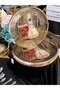 2-Piece Marquise Patterned Glass Large Size Tray Aym413 - 7
