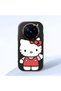 Vivo X200 Pro Compatible Case Camera Protector Black Silicone Couple Phone Case Kitty Pattern