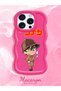 iPhone 14 Pro Compatible Case Camera Protector Red Silicone Couple Phone Case Conan Pattern - 2