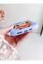 iPhone 15 Compatible Case Camera Protector Blue Silicone Couple Phone Case Rabbit Pattern - 4