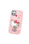 Realme C25 Compatible Case Camera Protector Pink Silicone Couple Phone Case with Kitty Pattern - 3