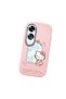 Oppo A60 Compatible Case Camera Protector Pink Silicone Couple Phone Case with Kitty Pattern - 3
