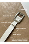 2-Pack Women's Black and White Silver Buckle Belt Waist Belt Jacket Belt Dress Belt Trouser Belt - 2