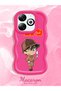 Infinix Hot 40I Compatible Case Camera Protector Red Silicone Couple Phone Case Conan Pattern - 2