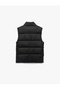 Slim Fit Stand Collar Puffer Vest with Zipper Pocket Detail - 5