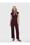 Original Oval Collar Ruffled Textured Blouse - 2