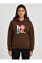 Hope Floral Printed Hooded 2 Thread Threaded Sweatshirt