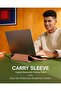 Laptop Carry Sleeve & Invisible Stand, Expandable Storage, Two Adjustable Angles, Ultra-Slim Sy - 3