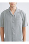Xside Green Regular Fit Long Sleeve Gabardine Men's Shirt - 6