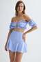 Houri Crop Top Blue - 2