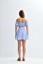Houri Crop Top Blue - 3