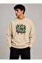 Stay True Detailed Crew Neck 2 Thread Sweatshirt