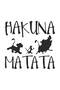 Hakuna Matata Vehicle, Car, Auto, Motorcycle, Helmet, Laptop, Glass Sticker 14X13,5 cm - 2