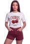 Women's Cherries Cherry Printed Relaxed Fit T-Shirt White - 2
