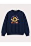 Sunflower Printed 2 Thread Threaded Crew Neck Sweatshirt
