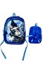 Kids 3D Fighter Plane School Backpack - Blue WWII Aircraft Bookbag for Boys, Waterproof & Durable, Ideal for Primary School & Aviation - 2