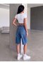 Loose Fit Comfortable Baggy Jean Jean Loose Women's Bermuda Below Knee Denim Shorts - 3