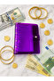 Accumulation Agenda Gram-Sized Gift Accumulation Wallet with 6 Files Purple - 3