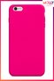 Neon Pink Liquid Inside Velvet Matte Silicone Case for iPhone 6/6S Plus