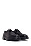 Men's Black Lace-Up Thick-Soled Leather Casual Shoes Wm660003Dv - 2